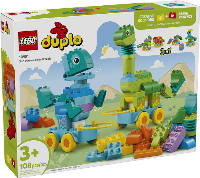 10451 LEGO® DUPLO® 3in1 Dinosaurs on Wheels