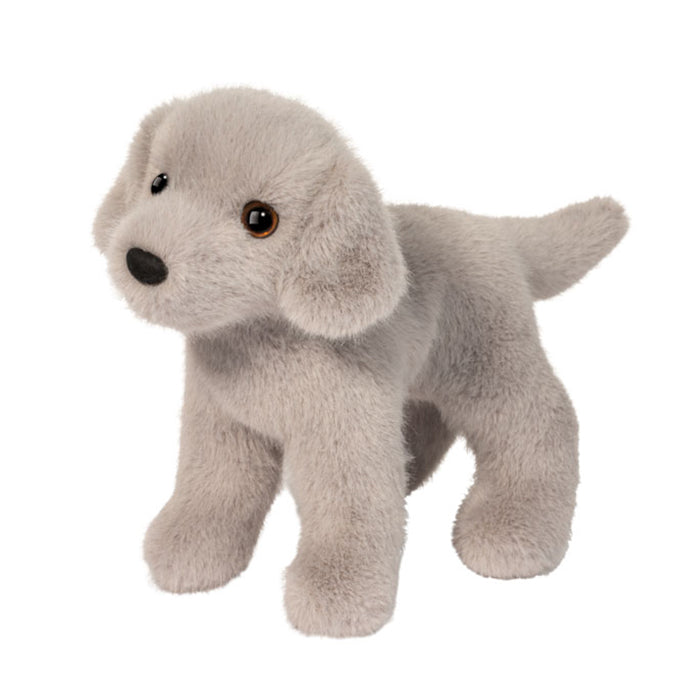 Plush Slate Silver Lab on a white background