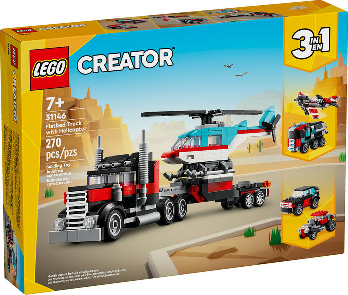 31146 LEGO® Flatbed Truck with Helicopter
