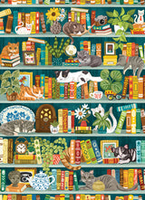 Purrfect Bookshelf 1000 Piece Puzzle