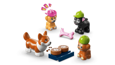 LEGO Friends: Dog Treats Bakery figures of animals with accessories on a transparent background