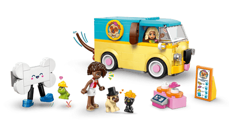 LEGO Friends: Pet Accessories Van with characters and accessories on a transparent background