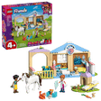 LEGO Friends: Animal Vet Clinic set with  figures on a green background