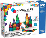 MagnaTiles™ Classic™ 100 Piece Set packaging with colorful building set and clear colors label