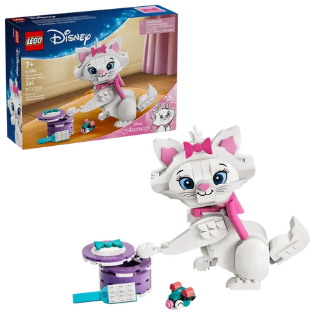 LEGO Disney Classic: The Aristocats Adorable Marie set with packaging on a white background