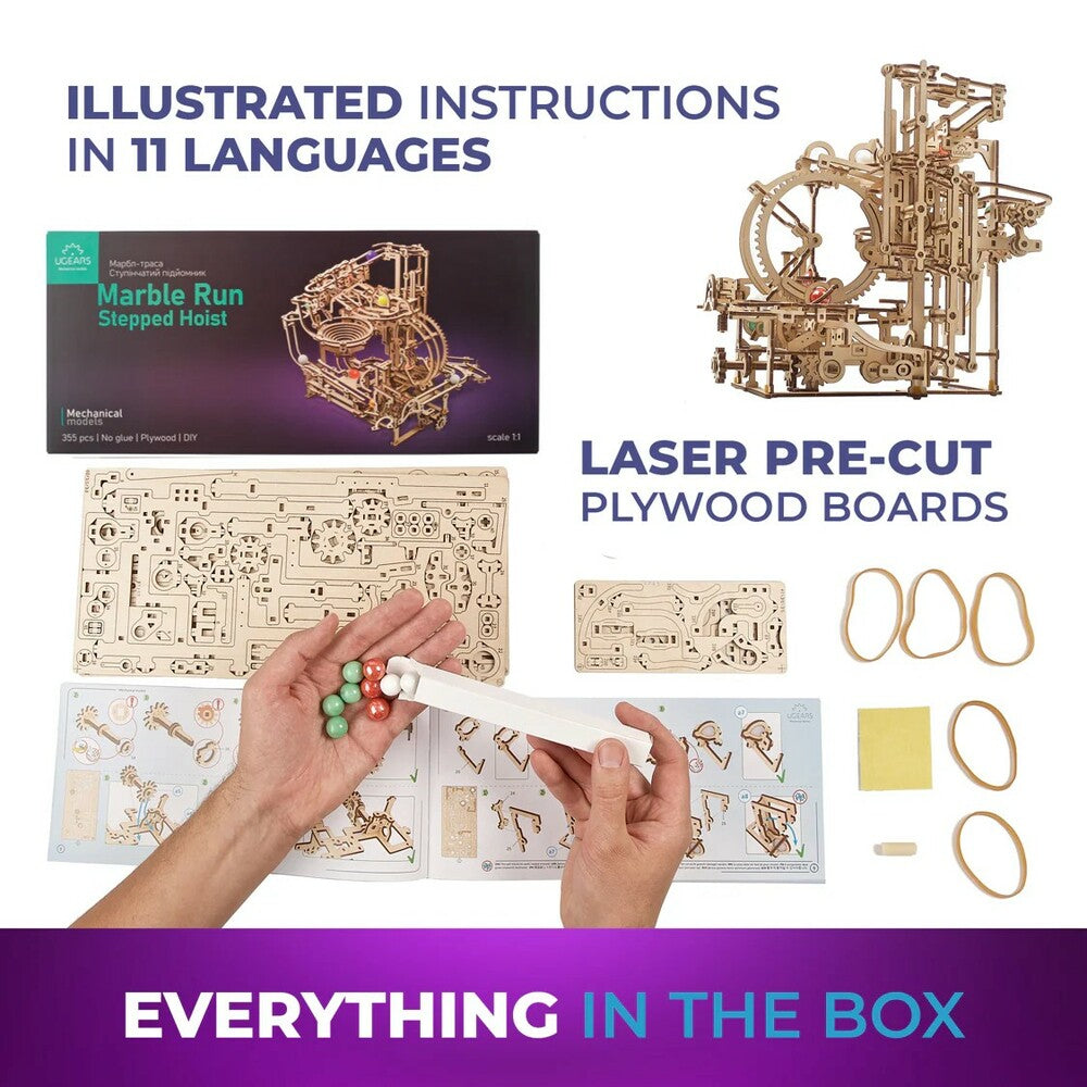 Marble Run Stepped Hoist