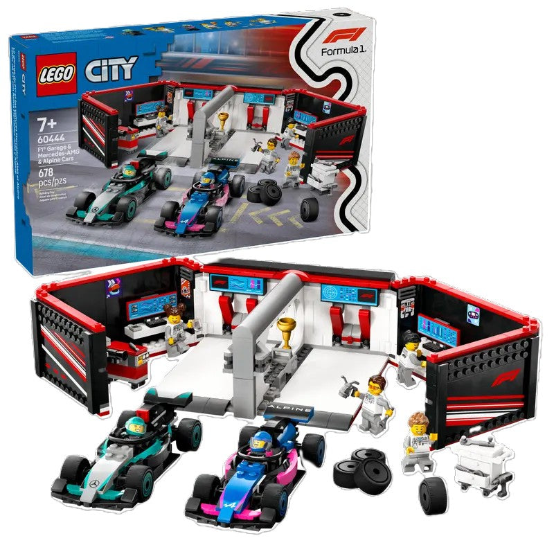 60444 LEGO® F1 Garage & Mercedes-AMG & Alpine Cars
