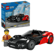 LEGO City Great Vehicles: EV Supercar set with a minifigure and packaging on a white background