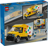 LEGO City Great Vehicles: The LEGO® Van set packaging with toy truck and figures on a road background