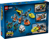 LEGO City Great Vehicles: Airplane, Service Truck & Hovercraft Remix set packaging with various vehicles on a blue background