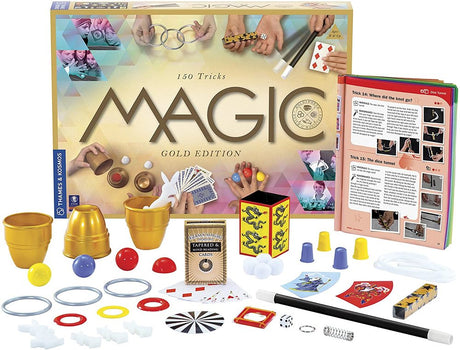 Magic Gold Edition Set - 150 Tricks with packaging and components on a white background