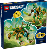 LEGO DREAMZzz: Fox Guardian Mech set packaging with dragon-like creature on a mountainous landscape.