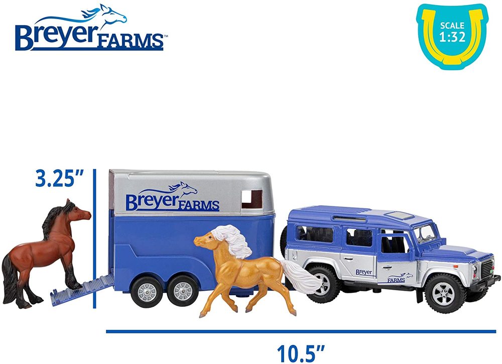 Breyer Farms™ Land Rover® and Tag-A-Long Horse Trailer