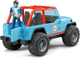 Blue Jeep Cross Country Racer