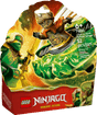 LEGO Ninjago: Lloyd vs. Earth Monster Spinner packaging with character and dragon design on a green background