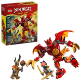 LEGO Ninjago: Kai's Dragon Mech Battle Pack figure and packaging on a clear background