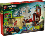 LEGO Ninjago: Ninja Vehicle Tree House Battle set packaging with various characters and elements on a green background