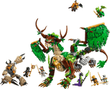 LEGO Ninjago: The Dragon of Life with various characters on a transparent background