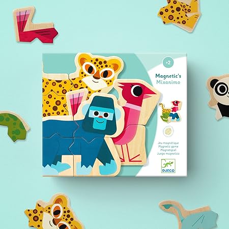 Mixanimo Mix & Match Wooden Animal Magnets