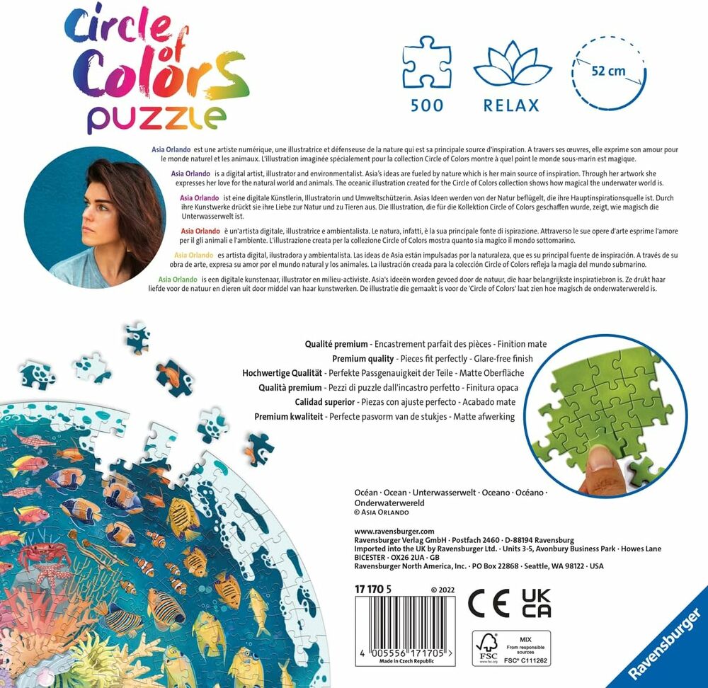 Circle of Colors - Ocean - 500 Pieces Puzzle