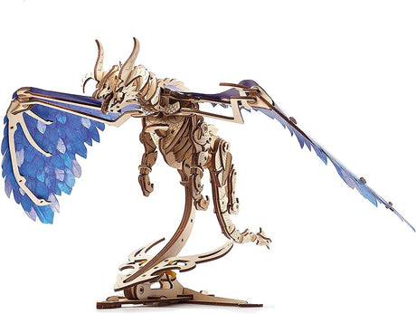 Windstorm Dragon model with blue wings on a white background
