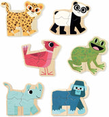 Mixanimo Mix & Match Wooden Animal Magnets
