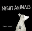 Night Animals by Gianna Marino Illustrated frightened Possom on Black Background
