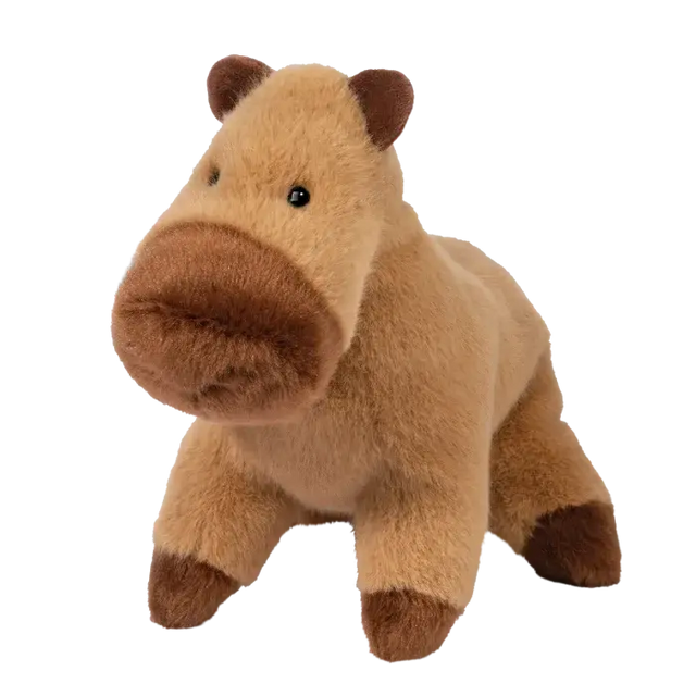 Plush Craig Capybara Muzzle on a white background