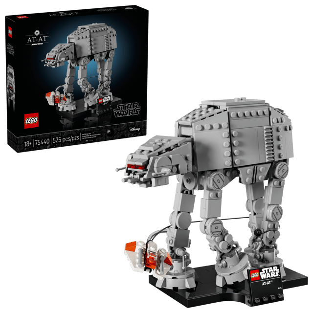 LEGO Star Wars: AT-AT™ model with packaging on a transparent background