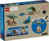 LEGO Star Wars: Grogu's Homesteadset packaging with toy figures and accessories.