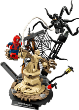 LEGO Super Heroes Marvel: Epic Battle: Spider-Man vs. Sandman figure set featuring Spider-Man and Venom on a transparent background