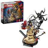 LEGO Super Heroes Marvel: Epic Battle: Spider-Man vs. Sandman set with packaging on a white background