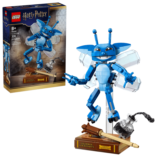 LEGO Harry Potter: Cornish Pixie model of a blue creature from Harry Potter series with packaging