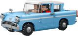 Model of a blue LEGO Harry Potter: Enchanted Flying Ford Anglia™ with a transparent background