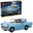 LEGO Harry Potter: Enchanted Flying Ford Anglia™model with packaging on a transparent background