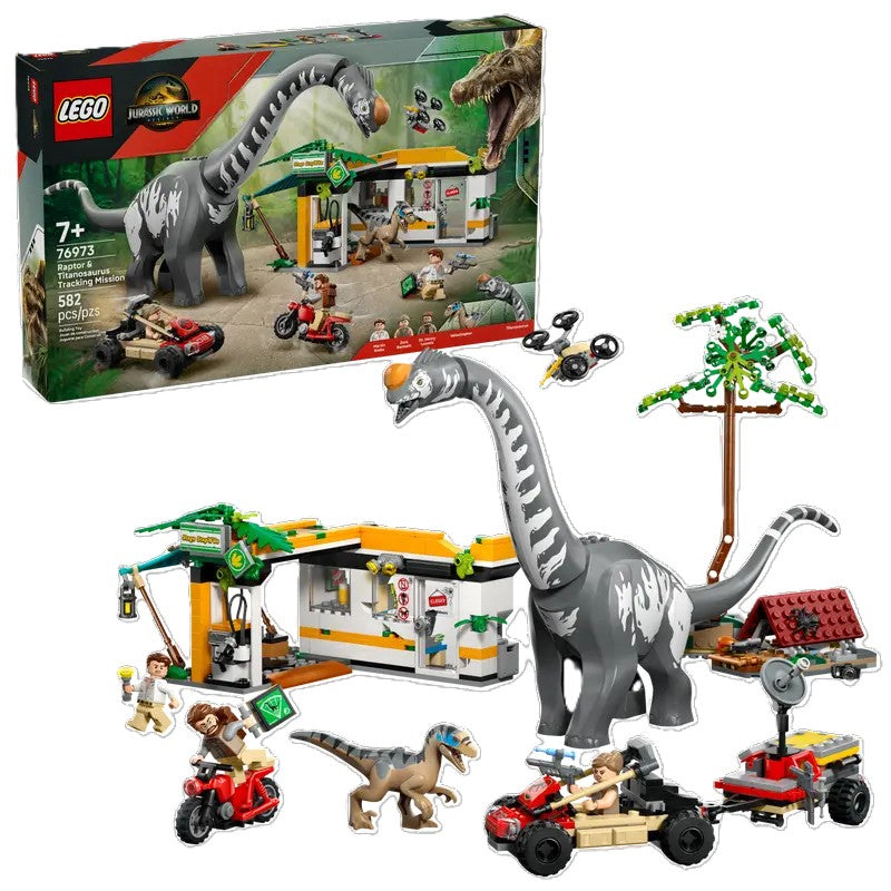 76973 LEGO® Raptor & Titanosaurus Tracking Mission