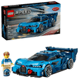LEGO Speed Champions: Bugatti Vision GT Hyper Sports Car set with packaging and figure on a white background