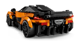 LEGO Speed Champions: McLaren W1 car model made of interlocking bricks on a transparent background
