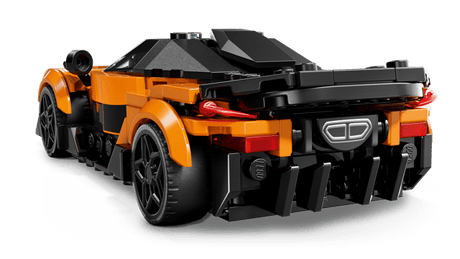 LEGO Speed Champions: McLaren W1 car model made of interlocking bricks on a transparent background