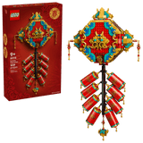 LEGO Chinese Festivals: Fortune Firecracker with packaging on a white background