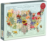 Wendy Gold USA State Flowers 1000 Piece Puzzle