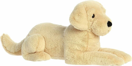 Plush dog toy on a white background