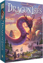 Board game box for 'Dragon Isles' with a dragon and scenic landscape illustration.