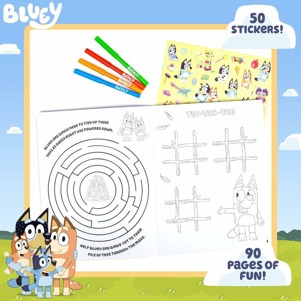 Bluey Coloring & Activity & Sticker Book