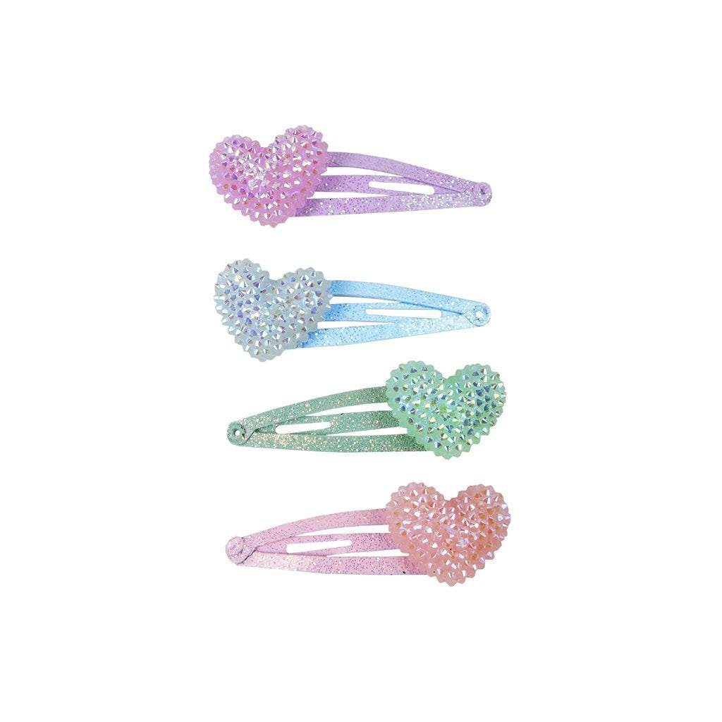 Sparkle Heart Bobble Set of 4
