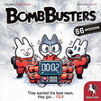 Cover of 'Bomb Busters' board game with cartoon characters and timer graphic.