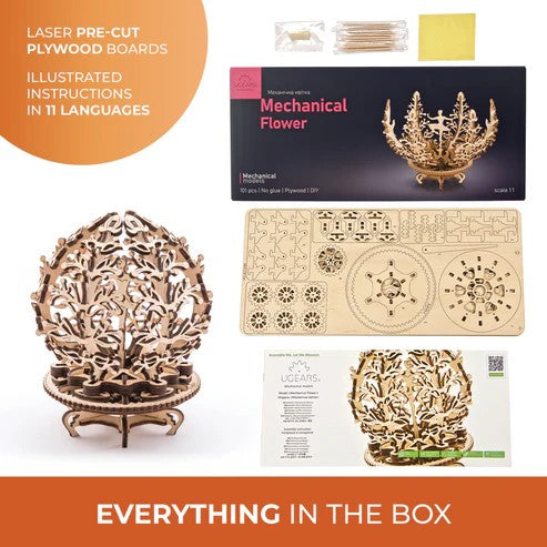 UGears Mechanical Flower