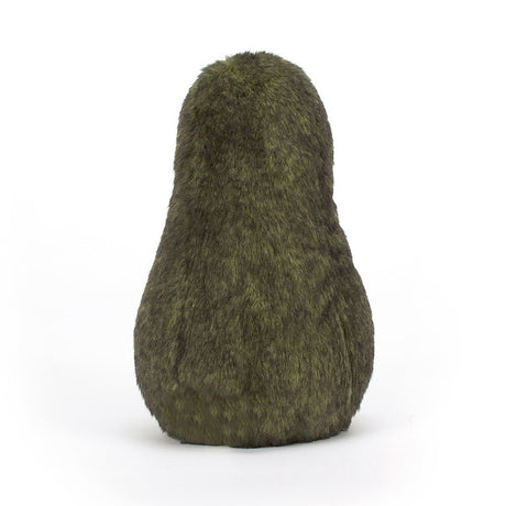 Soft plush toy shaped like an avocado in a medium size with a fuzzy green texture, perfect for a kid's birthday gift or toddler toy called Amuseable Avocado Medium.