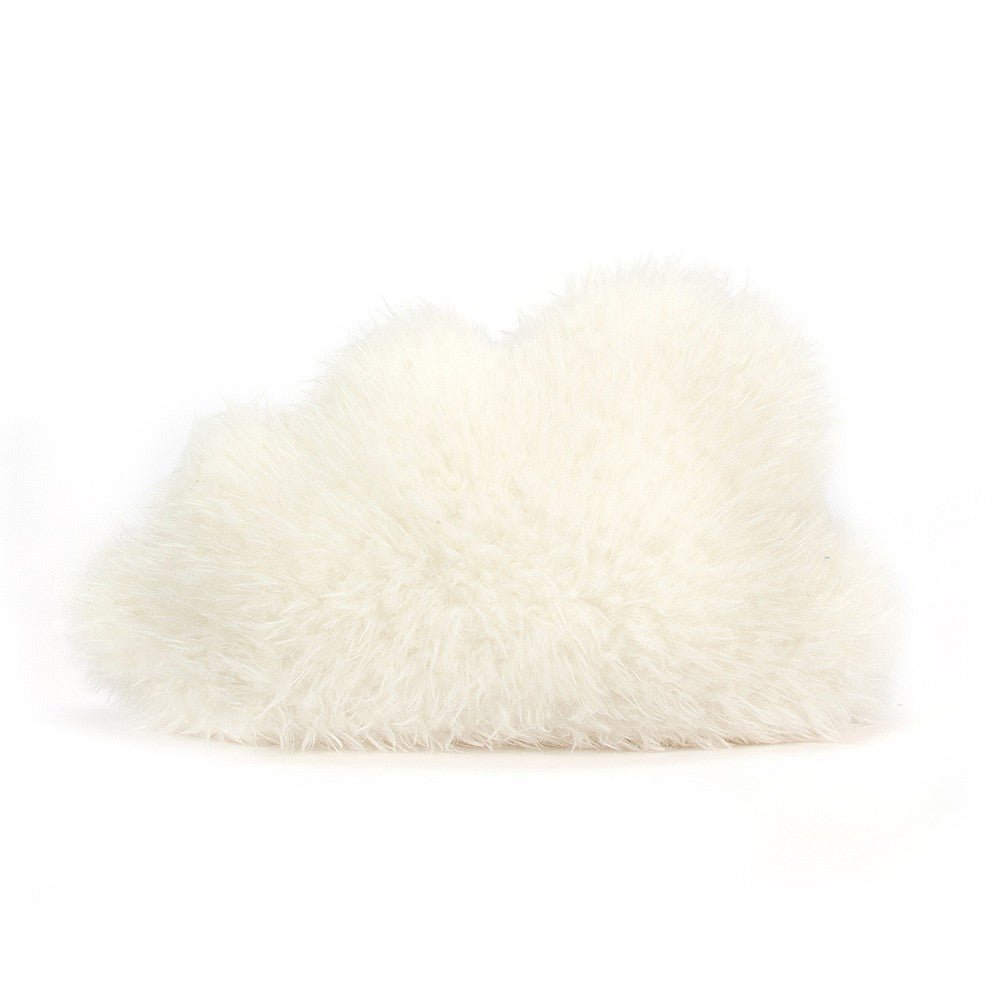 Rear view of a white Amuseables Cloud on a white background