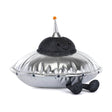 Amuseables Jellysaucer blacks and silver plush toy on a white background